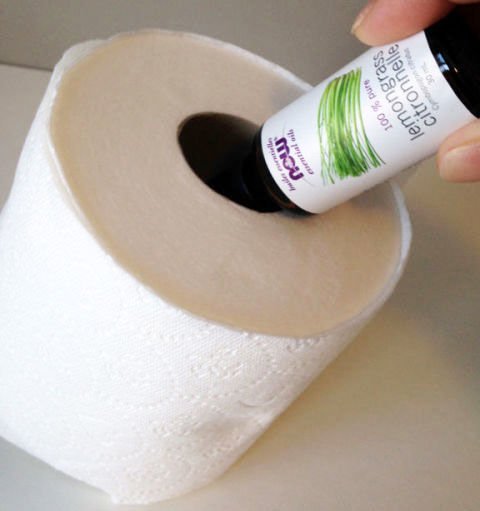 Lufterfrischer zum Selbermachen-Toilettenpapier als Raumduft verwenden