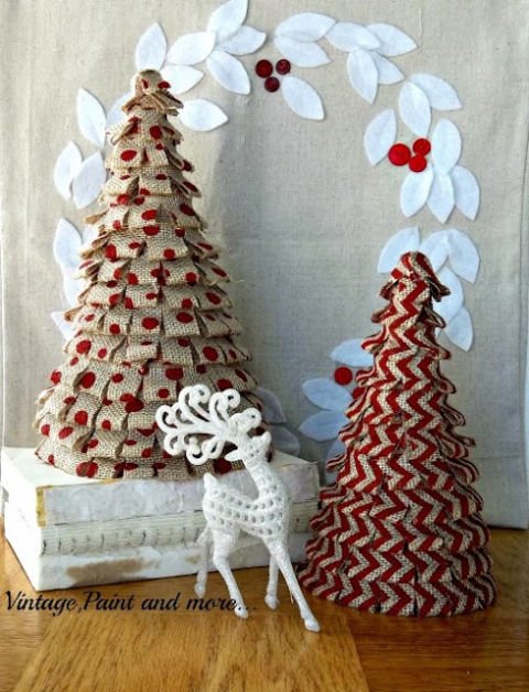 DIY Weihnachtdeko aus Jute-Weihnachtsbaum selber machen