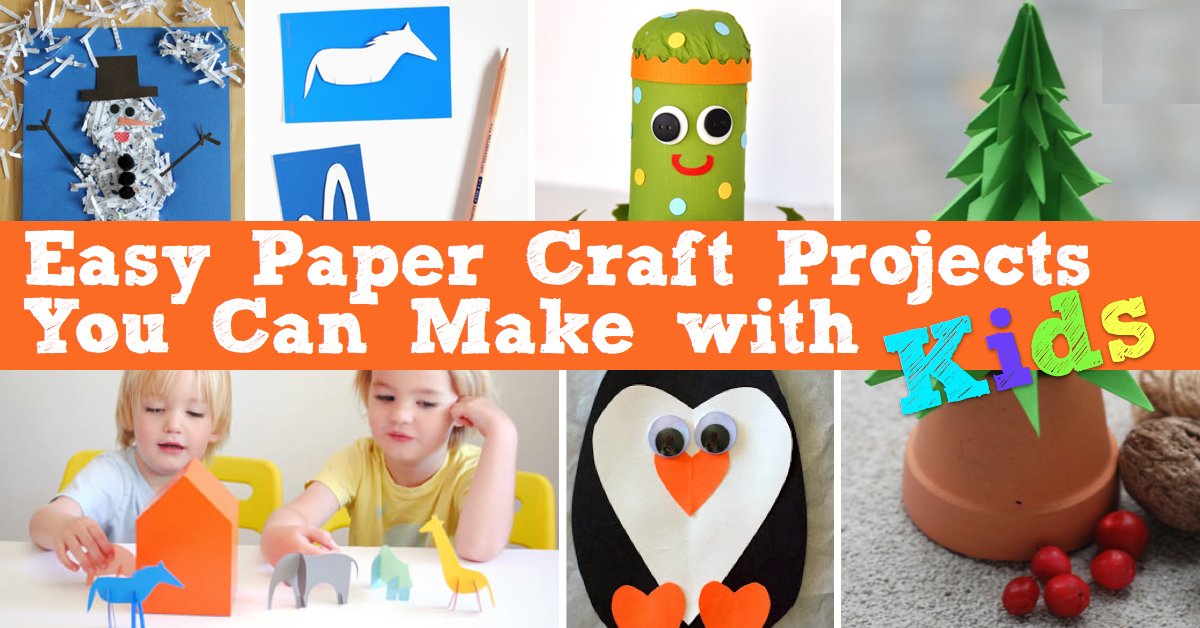 DIY Ideen aus Papier für Kinder - Bastelideen mit Kindern