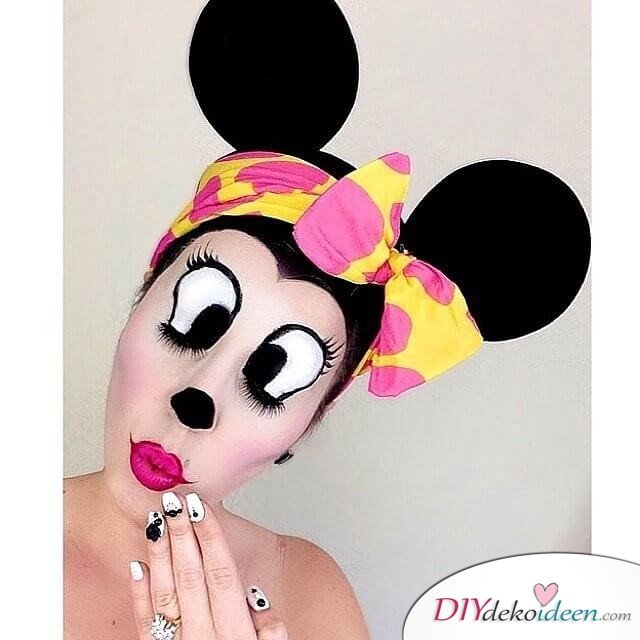 Disney Faschingskostüm-Minnie Maus Harr und Make-up