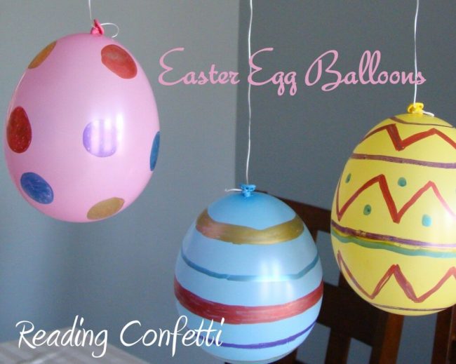 DIY Ideen mit Kindern zu Ostern- Osterei Luftballons