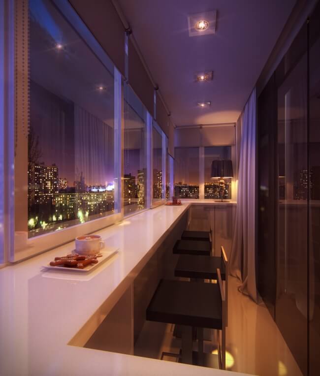 Eine Lounge aus einem Balkon schaffen