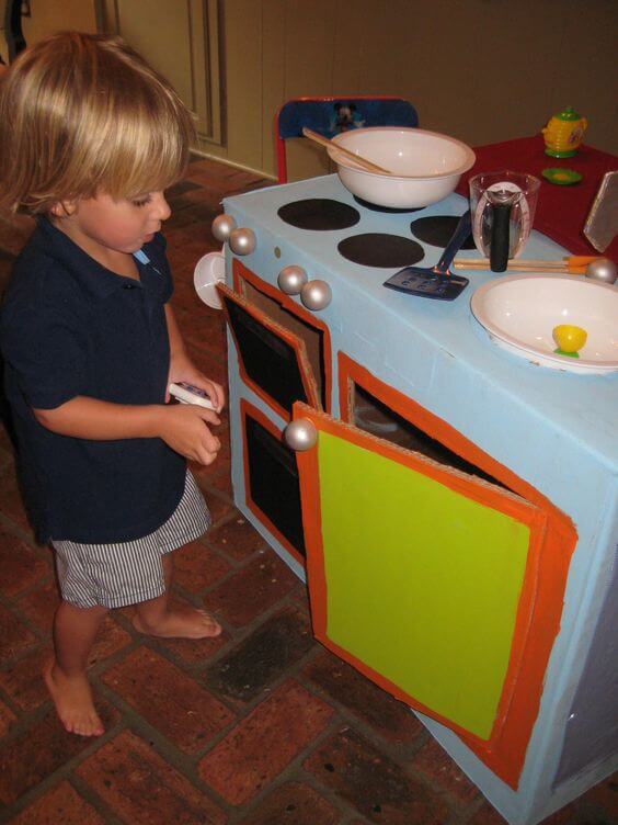 DIY Spielküche - Bastelideen für Kinder