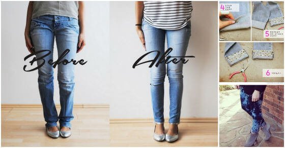 Alte Jeans verschönern - einfache Tricks 