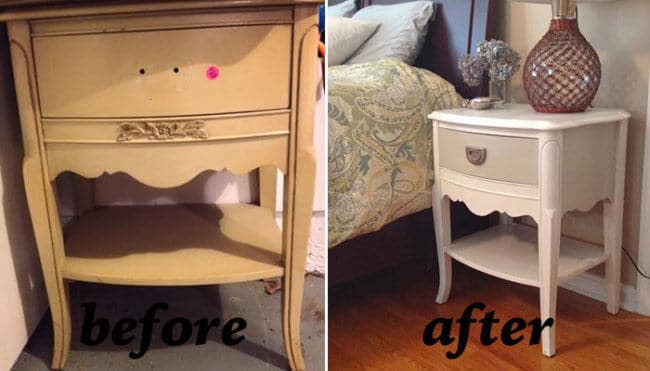 Nachttisch erneuern - alte Möbel wiederverwenden