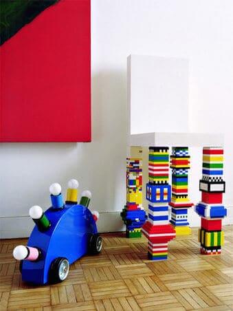 Stühle mit Lego verschönern-DIY Wohndeko Ideen
