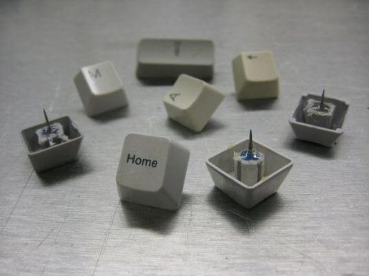 Pinnadeln aus Tastaturen basteln - DIY Projekte