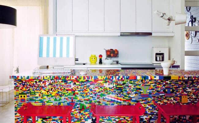 DIY Wohndeko Ideen mit Lego - Küchentheke selber machen