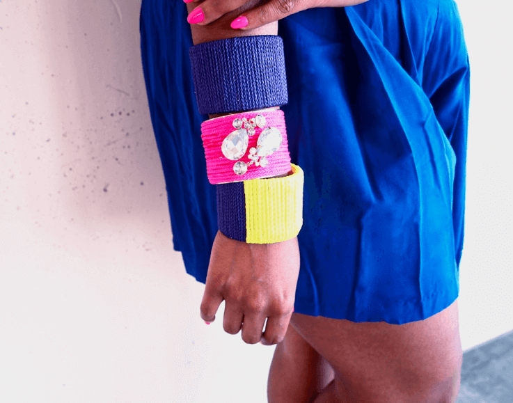 Extravagante Armbänder zum Selbermachen - bunte DIY Accessoires