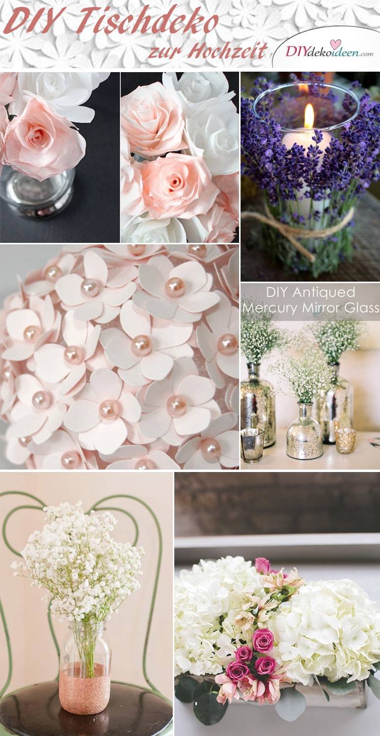 Hochzeitsdeko diy tischdeko ideen, die deine hochzeit perfekt machen
