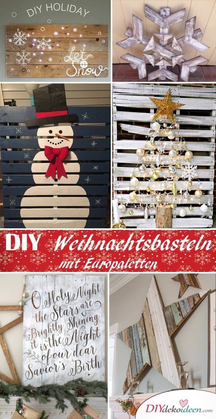 DIY Bastelideen mit Europaletten zu Weihnachten