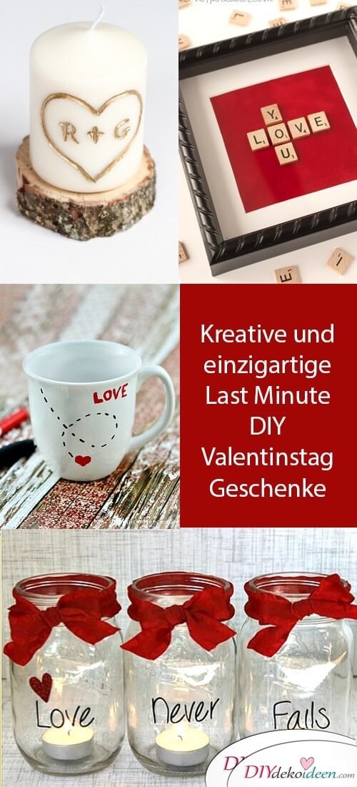 Kreative und einzigartige Last Minute DIY Valentinstag Geschenke