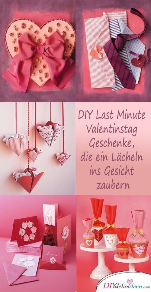 DIY Last Minute Valentinstag Geschenke, die ein Lächeln ins Gesicht zaubern