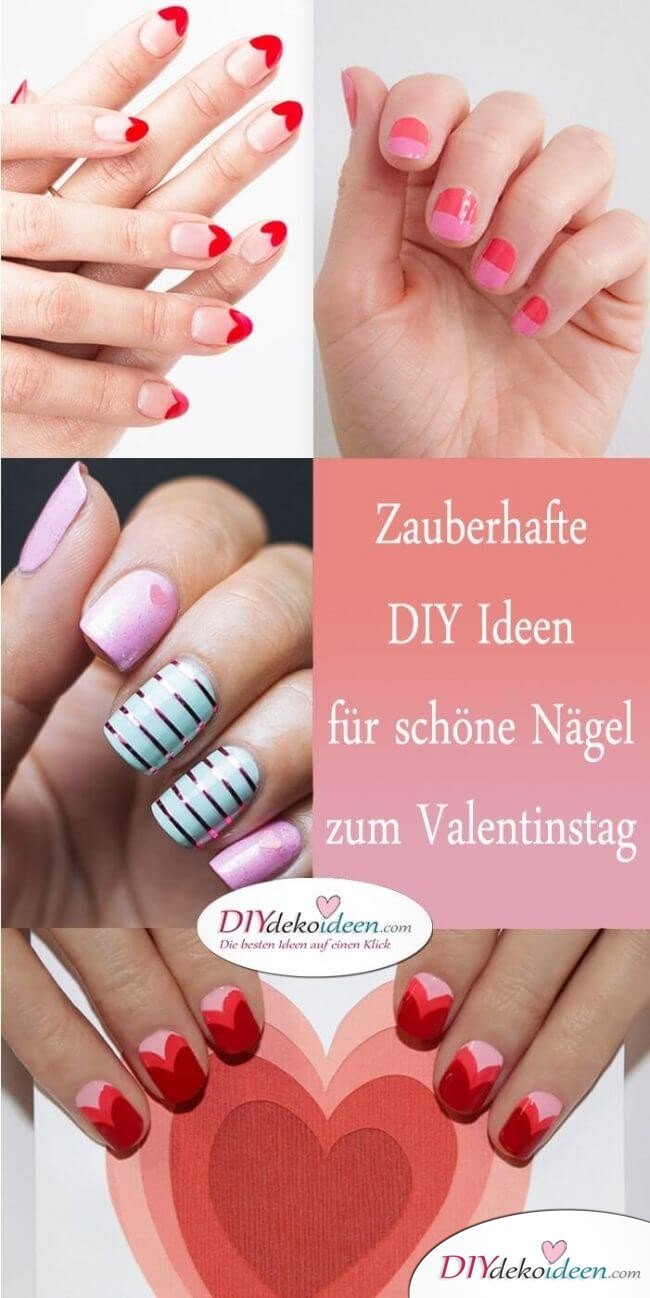 Zauberhafte DIY Ideen für schöne Nägel zum Valentinstag