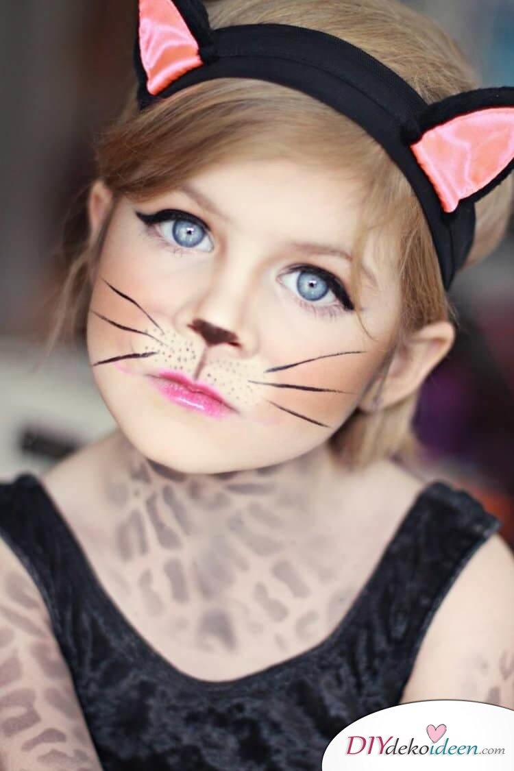 Süßes Kätzchen - DIY Schminktipps - Ideen fürs Kinderschminken zum Karneval 