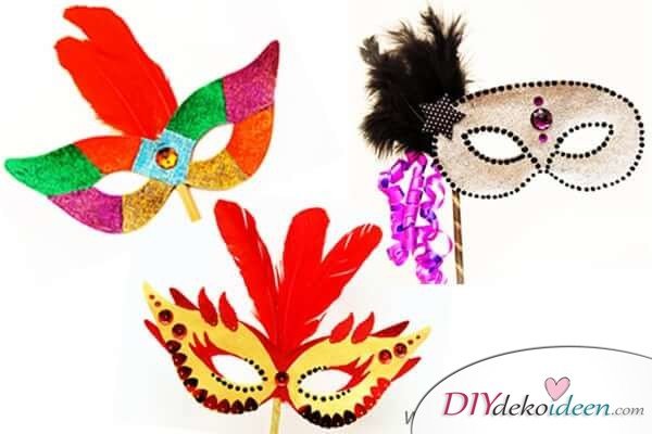 DIY Ideen für Faschingsmasken - Klassische Masken