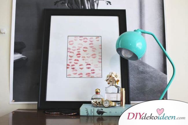Lippenstift-Kunstwerk - DIY Geschenkidee zum Valentinstag