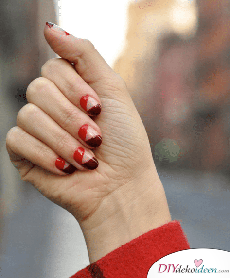 Stylische Rottöne - DIY Ideen für schöne Nägel zum Valentinstag