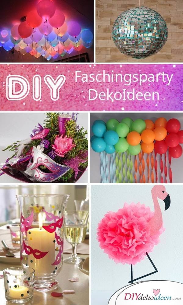 DIY Fasching-Partydeko Ideen
