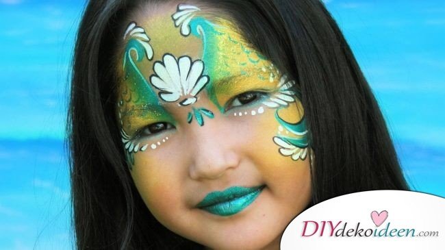 Zauberhafte Meerjungfrau - DIY Schminktipps - Ideen fürs Kinderschminken zum Karneval 