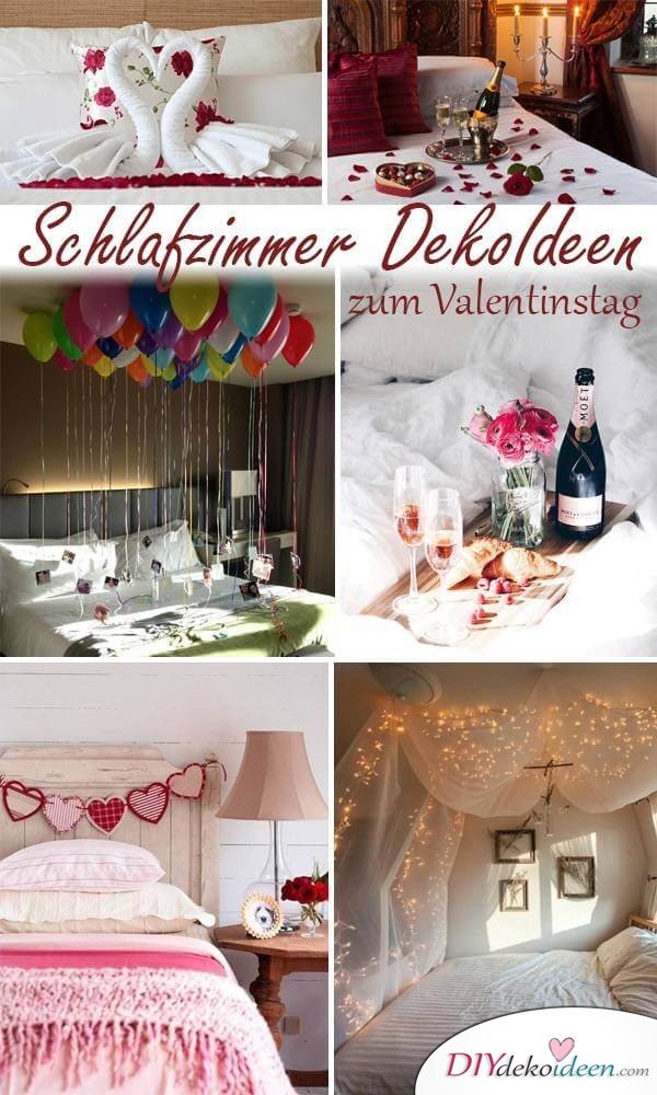 DIY Schlafzimmer Deko-Ideen zum Valentinstag: romantische Ideen