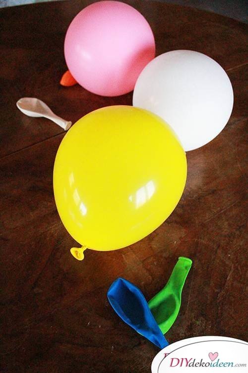 DIY Dekoidee - Kreative Bastelidee mit Luftballons 