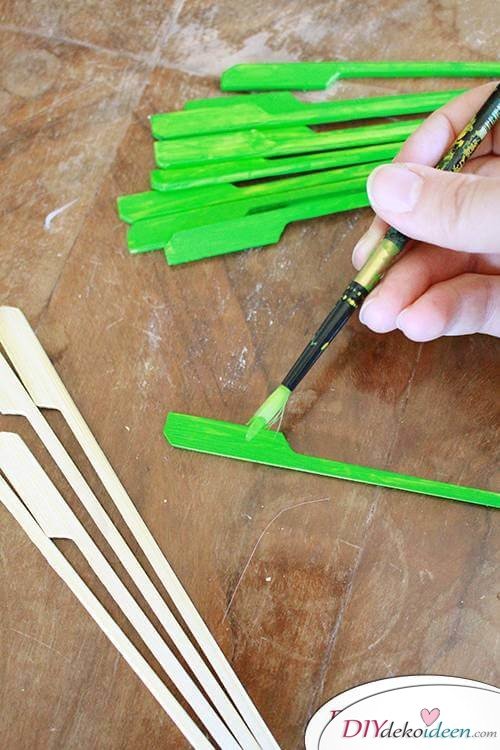 DIY Bastelidee mit Bambus-Spießen 
