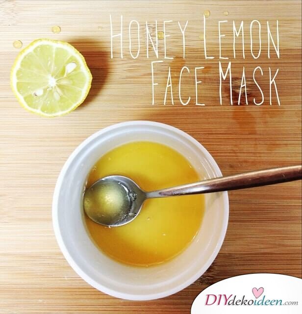 Honig Zitrone Gesichtsmaske selber machen
