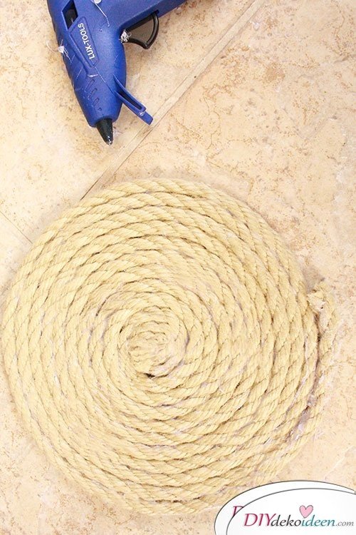 Basteln mit Seil - DIY Telleruntersetzer 