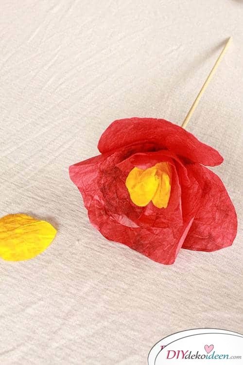 Basteln mit Knitterpapier - DIY Muttertagsgeschenk