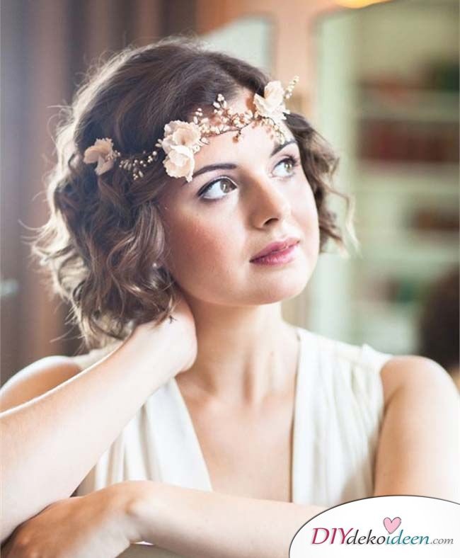 DIY Brautfrisuren für kurze Haare - Frisurentrends 2017