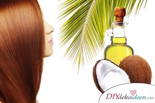 DIY Hausmittel gegen Spliss - Kokosnussöl-Haarmaske