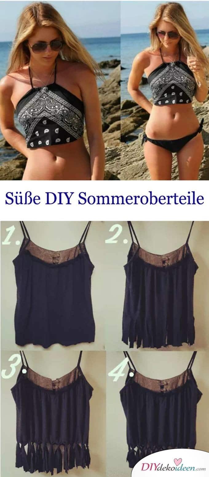 DIY Sommeroberteile - Sommerkleider näher 