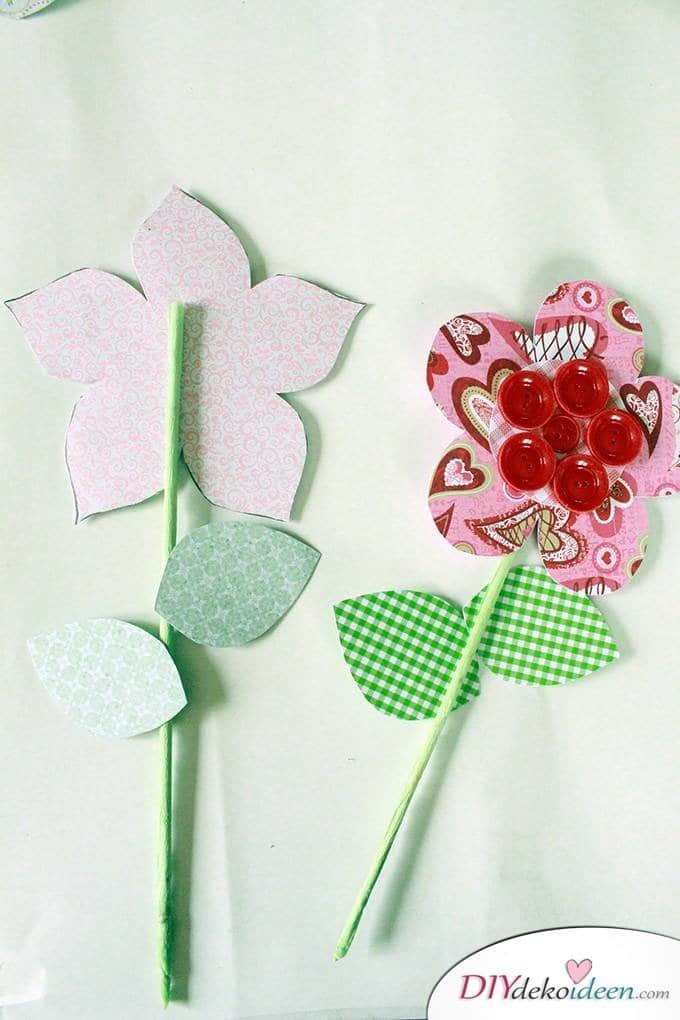 DIY Papierblumenstrauß - Muttertagsgeschenk selber machen 