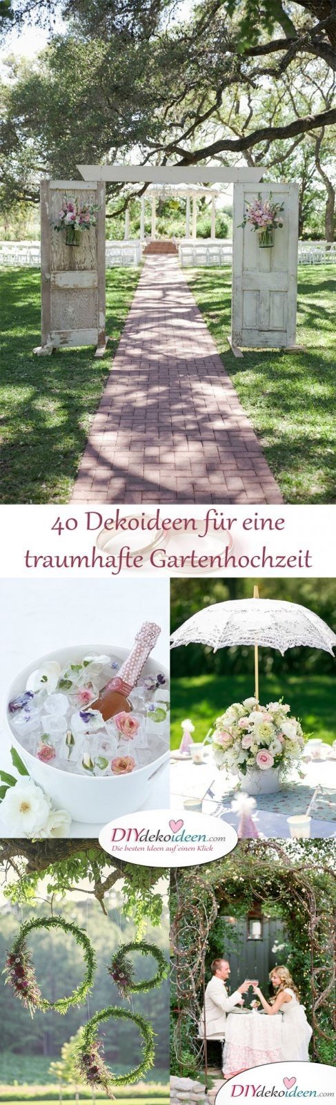 Garten Hochzeit - DIY Dekoideen