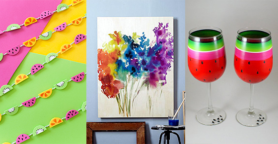 Bring mit dieser Sommerdeko Farbe in dein Heim! DIY Dekoideen Bring mit dieser Sommerdeko Farbe in dein Heim! DIY Dekoideen