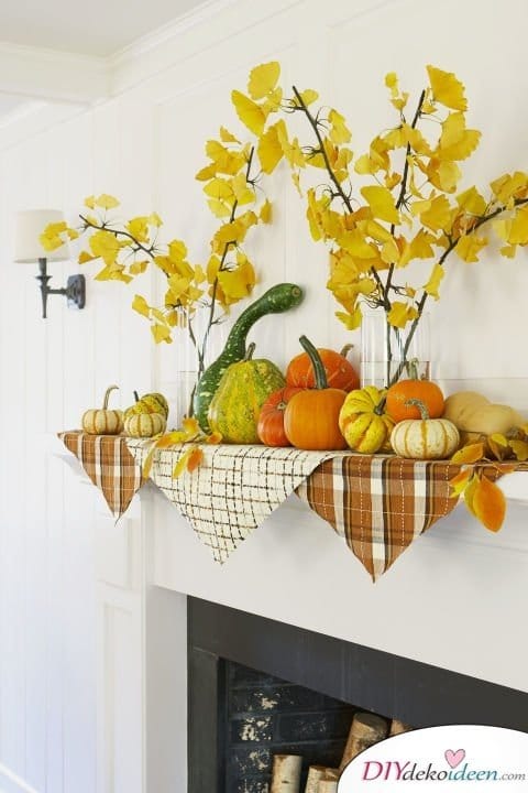 20 Ideen für Deko mit Kürbissen - Herbst dekorieren 