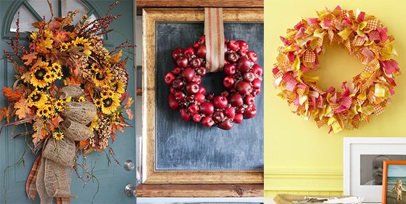 Bring die Herbstfarben in deine Wohnung – Herbstkränze selber machen Bring die Herbstfarben in deine Wohnung – Herbstkränze selber machen