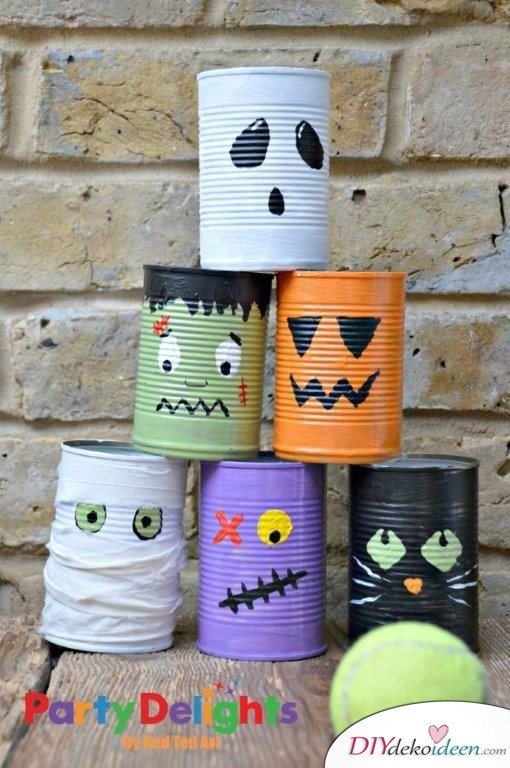   Halloween Bastelideen für Kinder - DIY Bastelideen - Halloween Deko selbermachen 