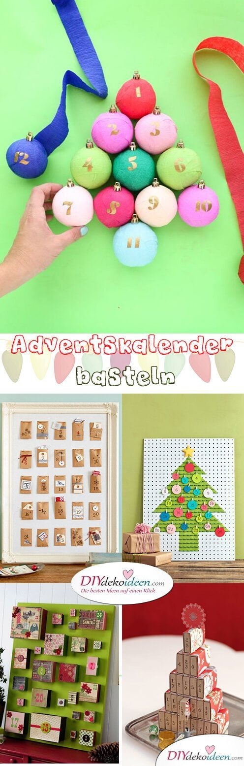   Advent calendar selber bastelen - 10+ DIY Bastideid + + 