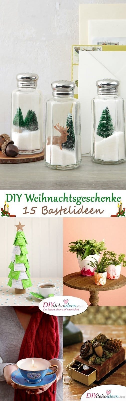 Persönliche DIY Weihnachtsgeschenke für deine Lieben - 15 DIY Bastelideen