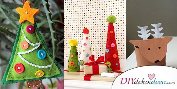 Zauberhafte Ideen fürs Weihnachtsbasteln mit Kindern, die ...