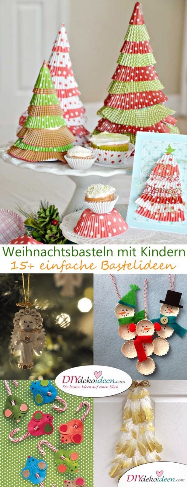 Nudelengel, Kronkorkenschneemann und Co. - Weihnachtsbasteln mit Kindern - 15+ DIY Bastelideen
