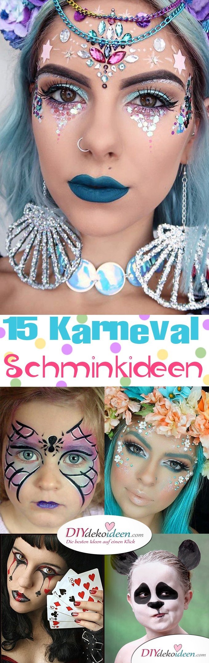 15+ Karneval Schminkideen, Fee Make up, Karneval, Schminktipps, Fasching Schminken, Make up Fasching, Karneval Kostüm Ideen, 