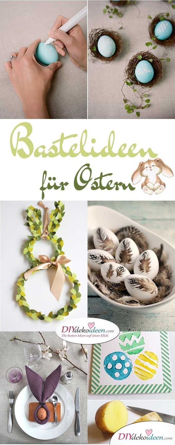 DIY Bastelideen für Ostern, Ostern basteln, Oster Bastelidee, Oster Deko, Osterdeko, Dekoideen Ostern, Bastelideen Ostern 