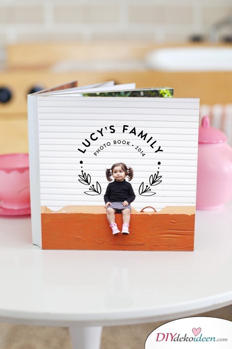 Dieses Familienfoto Bilderbuch wird das Lieblingsbuch des Kindes sein! 
