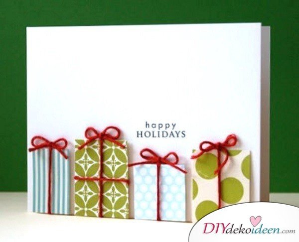 Creative christmas cards making gifts