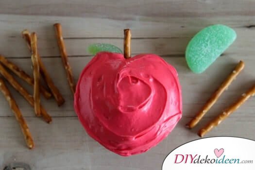 Roter Apfel Cupcake - einfache Rezepte, auch für Geburtstagspartys