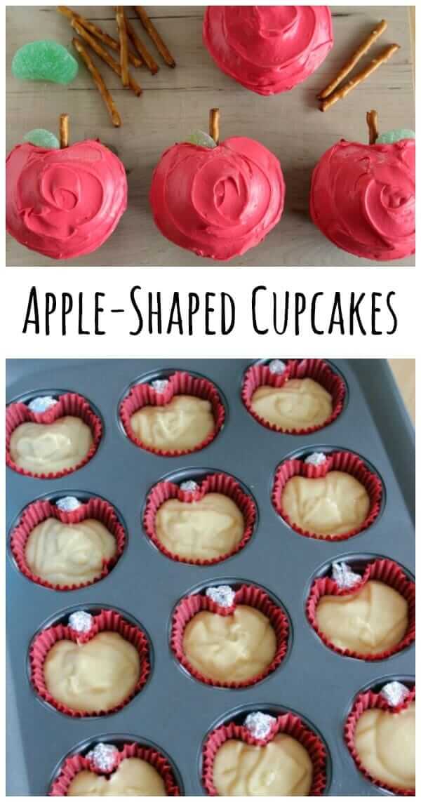Leckere Apfelförmige Cupcakes selber machen