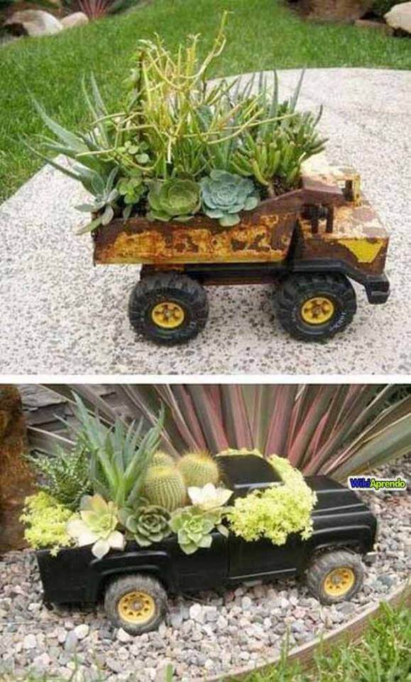 DIY Dekoideen mit Blumen für den Garten